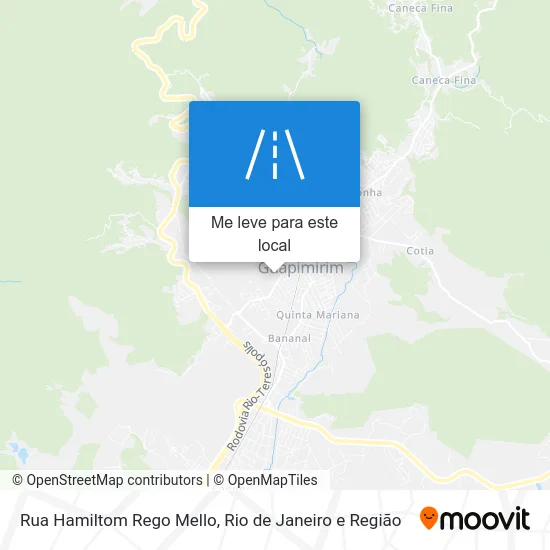 Rua Hamiltom Rego Mello mapa