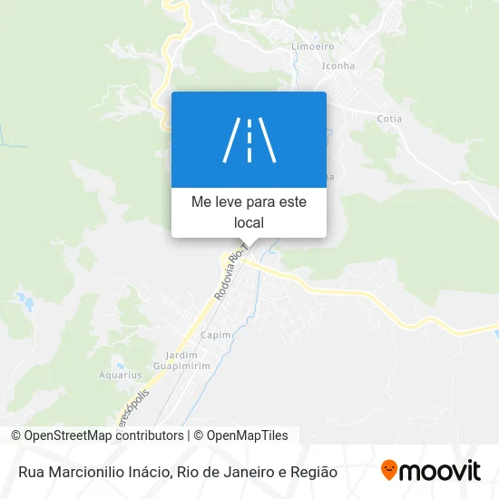 Rua Marcionilio Inácio mapa