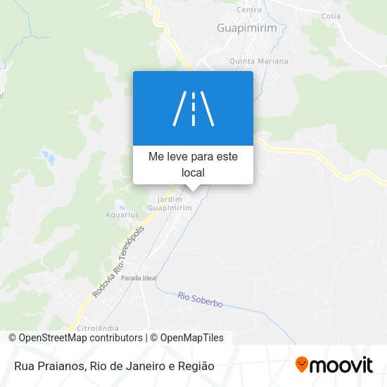 Rua Praianos mapa