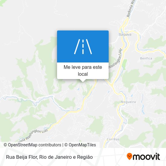 Rua Beija Flor mapa