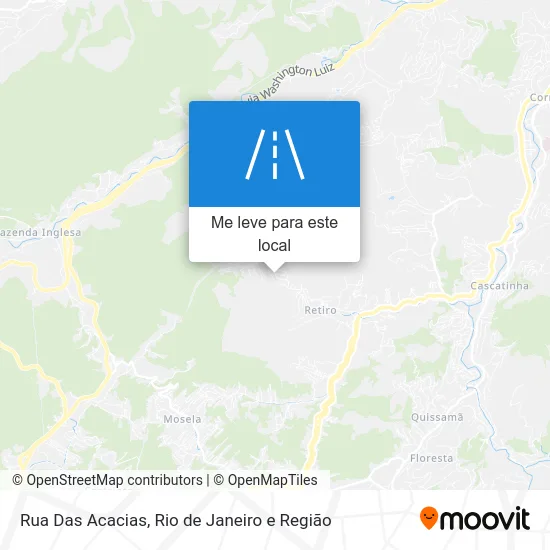 Rua Das Acacias mapa