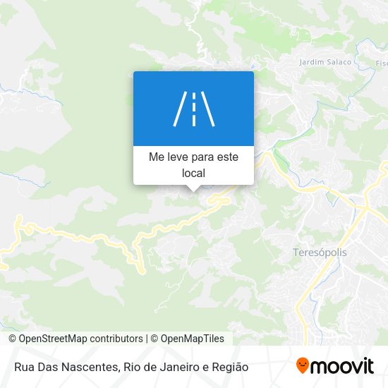 Rua Das Nascentes mapa