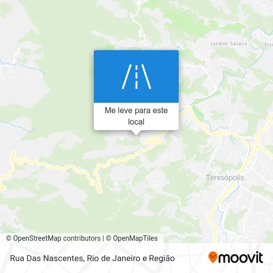 Rua Das Nascentes mapa