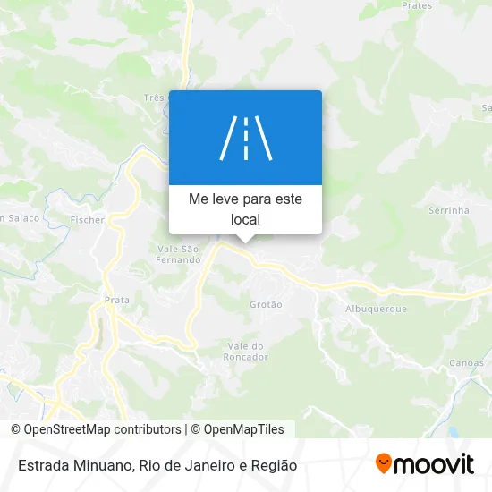 Estrada Minuano mapa