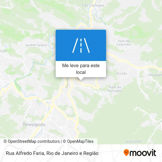 Rua Alfredo Faria mapa