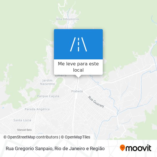 Rua Gregorio Sanpaio mapa
