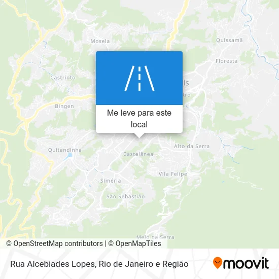 Rua Alcebiades Lopes mapa