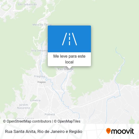 Rua Santa Anita mapa