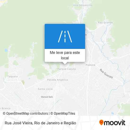 Rua José Vieira mapa