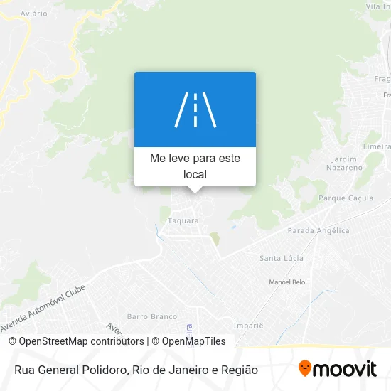 Rua General Polidoro mapa