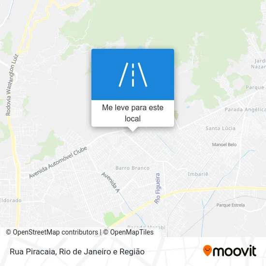 Rua Piracaia mapa