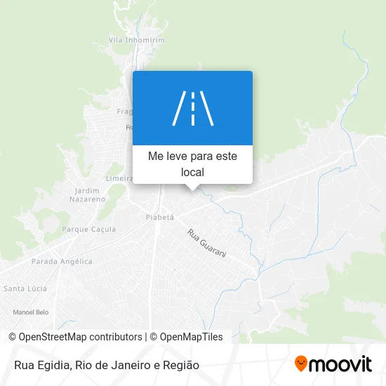 Rua Egidia mapa