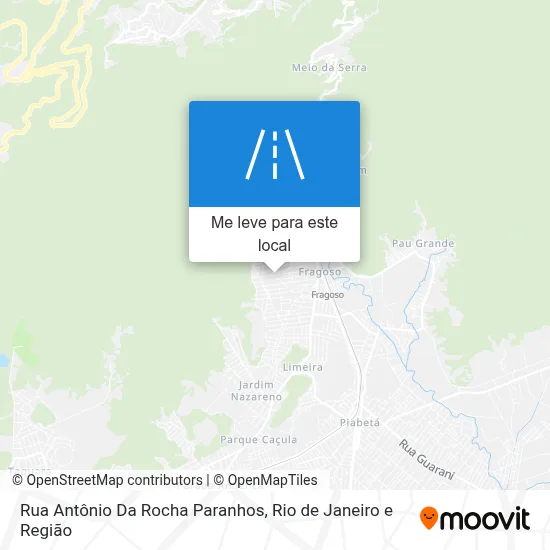 Rua Antônio Da Rocha Paranhos mapa