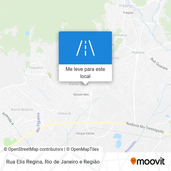 Rua Elis Regina mapa