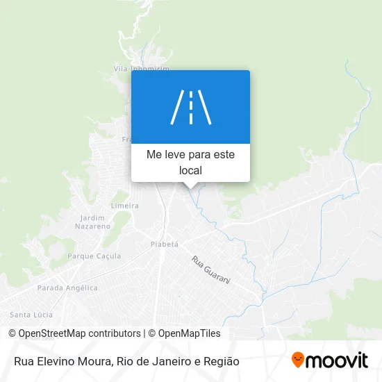 Rua Elevino Moura mapa
