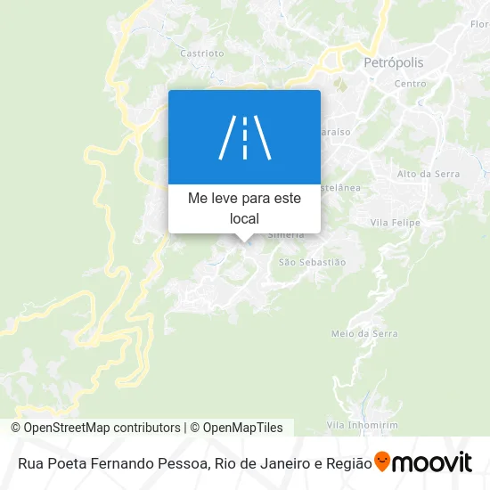 Rua Poeta Fernando Pessoa mapa