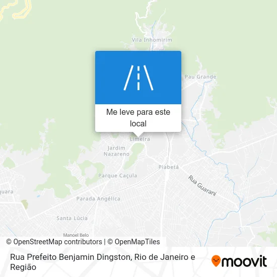 Rua Prefeito Benjamin Dingston mapa