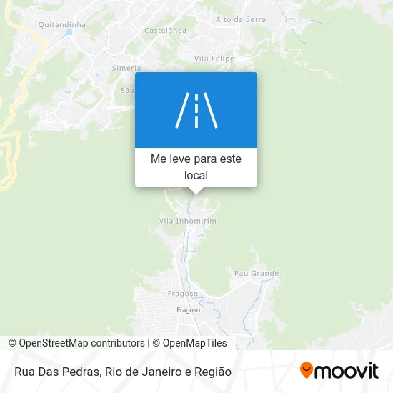 Rua Das Pedras mapa