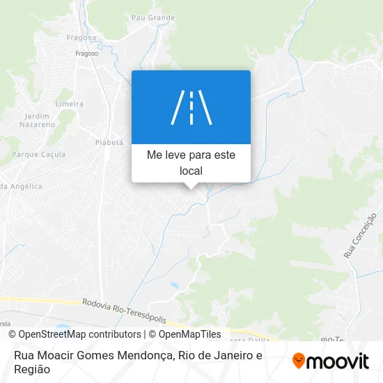 Rua Moacir Gomes Mendonça mapa