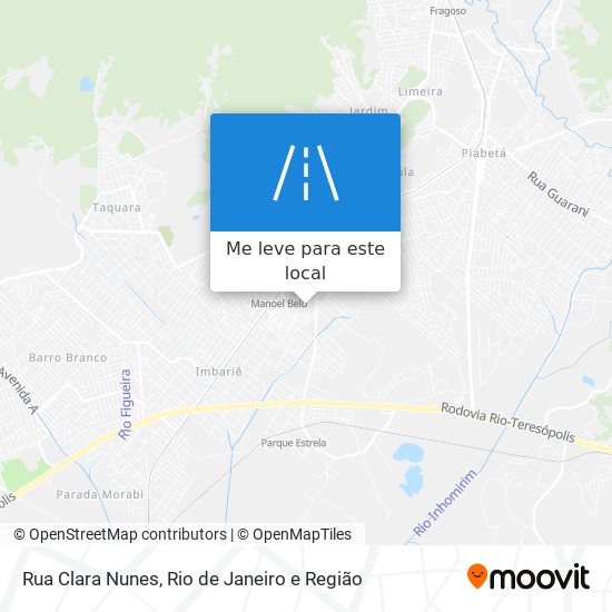 Rua Clara Nunes mapa