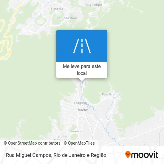 Rua Miguel Campos mapa