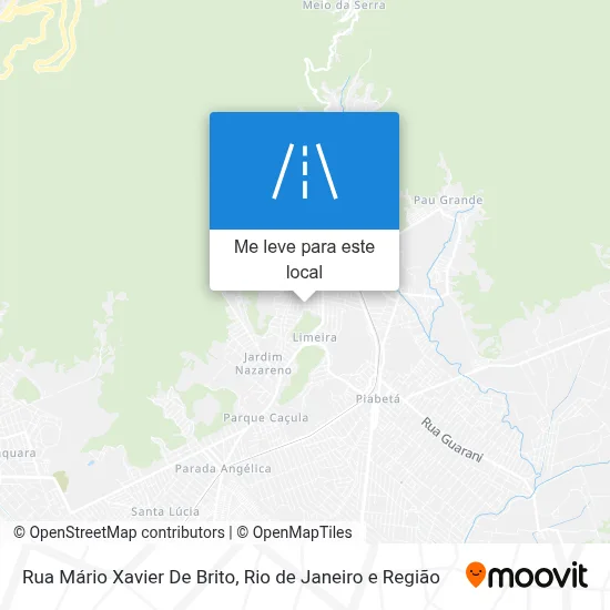 Rua Mário Xavier De Brito mapa