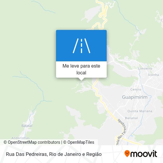 Rua Das Pedreiras mapa