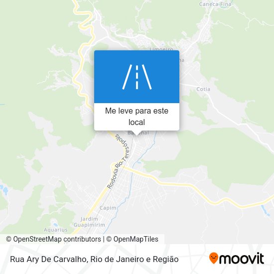Rua Ary De Carvalho mapa