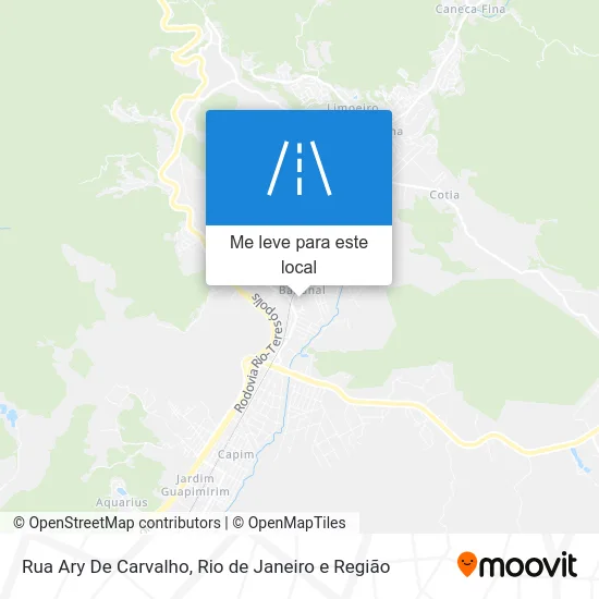 Rua Ary De Carvalho mapa