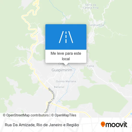 Rua Da Amizade mapa