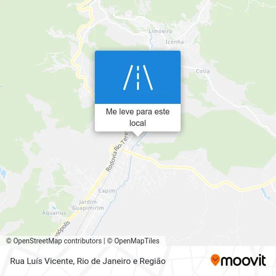 Rua Luís Vicente mapa