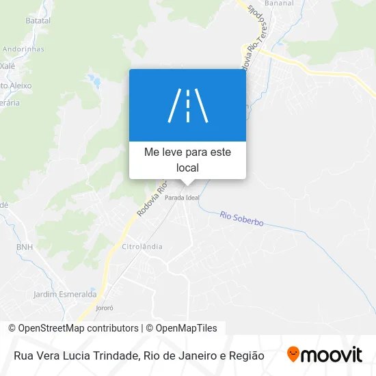 Rua Vera Lucia Trindade mapa