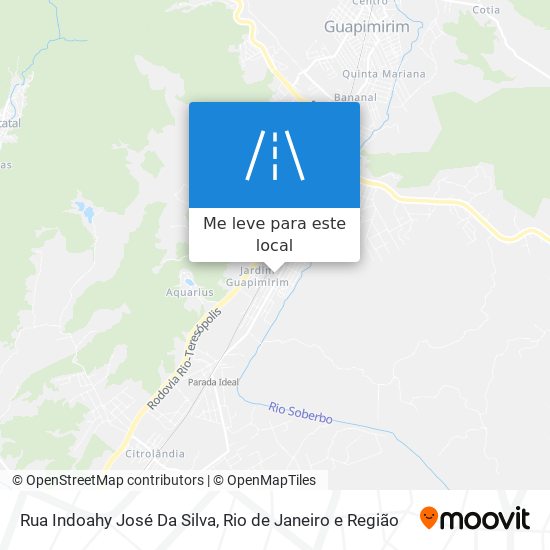 Rua Indoahy José Da Silva mapa