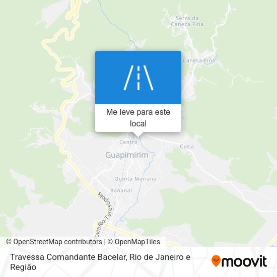 Travessa Comandante Bacelar mapa