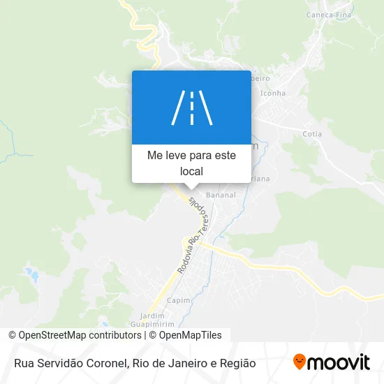 Rua Servidão Coronel mapa