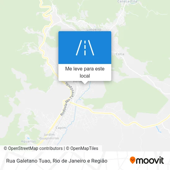 Rua Galetano Tuao mapa