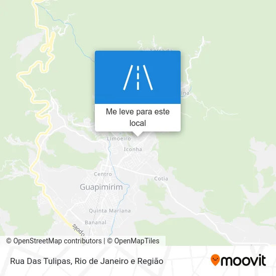 Rua Das Tulipas mapa