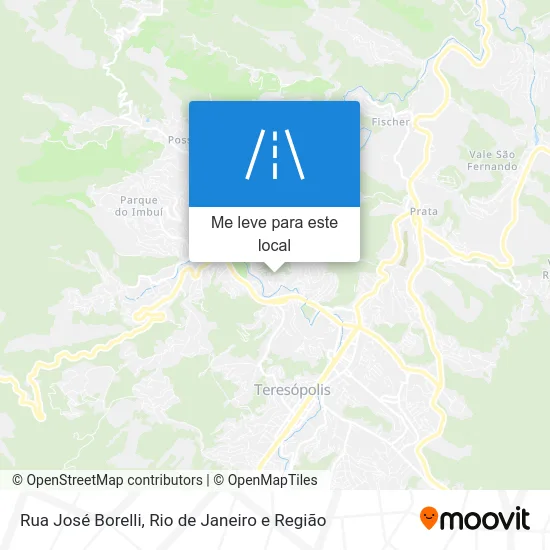 Rua José Borelli mapa