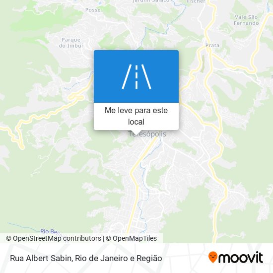 Rua Albert Sabin mapa