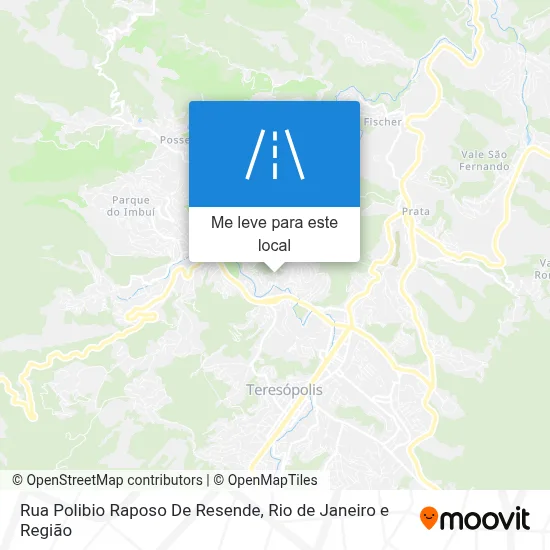 Rua Polibio Raposo De Resende mapa