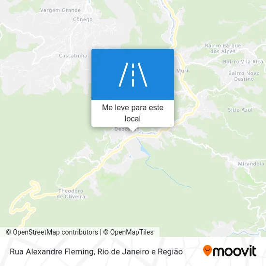 Rua Alexandre Fleming mapa