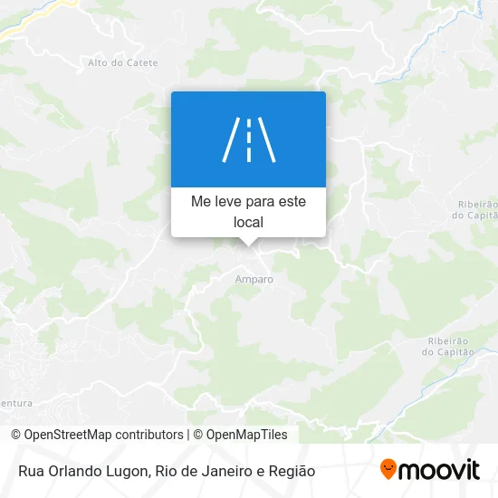 Rua Orlando Lugon mapa