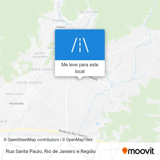 Rua Santa Paulo mapa