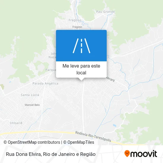Rua Dona Elvira mapa