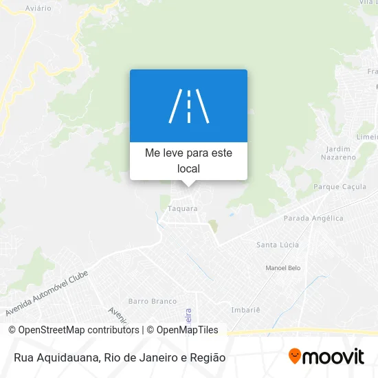 Rua Aquidauana mapa
