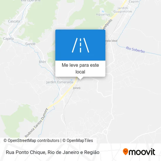 Rua Ponto Chique mapa