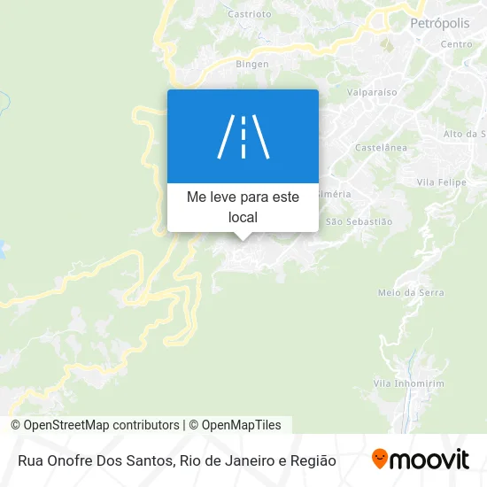 Rua Onofre Dos Santos mapa