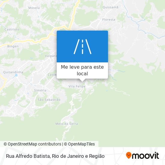 Rua Alfredo Batista mapa