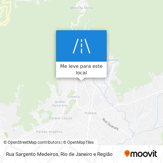 Rua Sargento Medeiros mapa