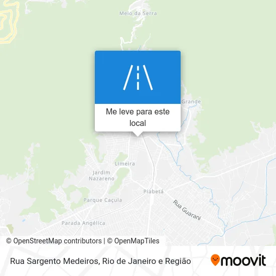 Rua Sargento Medeiros mapa